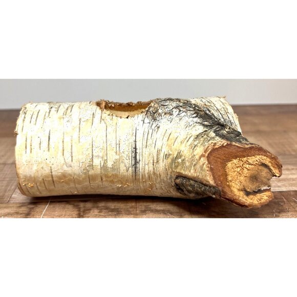 Rustic Birch Wood Candle Holder With Natural Knot Holes For Decor - Picture 2 of 7